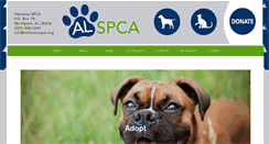 Desktop Screenshot of alabamaspca.org