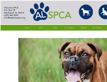 Tablet Screenshot of alabamaspca.org